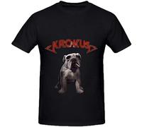 Krokus Dirty Dynamite Pop Album Cover Unisex T-Shirt Printed tee Black Mens Top Shirt 3XL