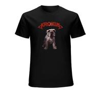 Krokus Dirty Dynamite Pop Album Cover Unisex T-Shirt Printed tee Black Mens Top Shirt M