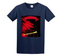 Krokus One Vice At A Time Unisex T-Shirt Printed tee Navy Mens Top Shirt XXL