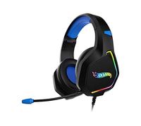 KROM Auricular Gaming KYN -NXKROMKYN- Sonido Stereo, Altavoces 50mm, Diadema Ajustable, Micro Flexible, Jack 3.5 mm, Compatible Nintendo Switch, PS4,PS5, PC, Color Negro, Rojo