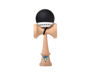 KROM Juguete Kendama - Pop Negro - Mejora Tus Habilidades Cognitivas - Mejora el Balance, los Reflejos y la Creatividad - Kendama Modelo Pro Hecho para Principiantes y Expertos
