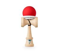 KROM Juguete Kendama - Pop Rojo - Resistente y Duradero - Mejora Tus Habilidades Cognitivas - Mejora el Balance, los Reflejos y la Creatividad - Kendama Modelo Pro Hecho para Principiantes y Expertos