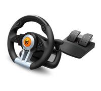 Krom K-Wheel Negro USB Volante + Pedales Analógico/Digital PlayStation 4, Playstation, Playstation 3, Xbox One