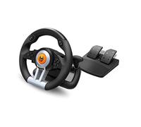 Krom K-Wheel Negro USB Volante + Pedales Analógico/Digital PlayStation 4, Playstation, Playstation 3, Xbox One