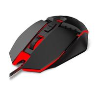 KROM KALAX - Ratón Gaming con Sensor óptico, 4 Niveles de hasta 3200 dpi, iluminación LED, 7 Botones, Windows 7/8.1/10, Negro