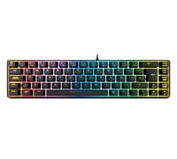 KROM Kalista - Teclado Gaming de Membrana RGB Rainbow, Formato 62%, Modo Gaming, N-19 Anti-ghosting, Windows | Mac, Layout español, Negro