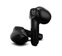 KROM KALL - Auriculares in-Ear Gaming estéreo, Micrófono Integrado, Bluetooth 5.3 Zero Latency, Push to Talk, Diseño ergonómico, 12 Horas de Bateria, Estuche Carga, Cable USB Type-C Incluido, Negro