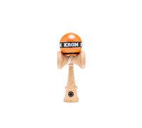 KROM Kendama Micro Naranja - Mini Kendama de Madera de Haya - Totalmente jugable - Tamaño de Bolsillo - para Principiantes y Profesionales