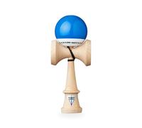KROM Kendama Original de Madera para Principiantes y avanzados - Pop LOL Azul Oscuro - Juego de Habilidad para Exteriores e Interiores - Juguete de Madera con Cuerda y Pelota