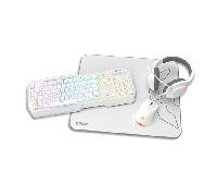 KROM KENTA PC Combo Gaming 4 en 1 RGB Blanco