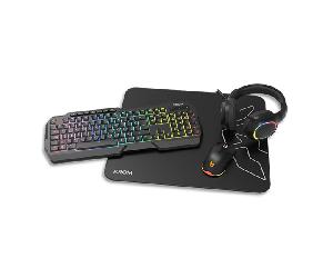 KROM KENTA PC Combo Gaming 4 en 1 RGB Negro
