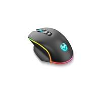 KROM KEOS - Ratón Gaming con Sensor óptico de Gran precisión, 6400 dpi, RGB Rainbow, 7 Botones programables, Color Negro