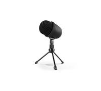 KROM KIMU PRO - Micrófono Gaming, Podcast y Streaming para PC, USB, Sonido HD, Patrón Cardioide, Trípode Removible, Salida Jack 3.5mm, Ligero y Compacto, Color Negro
