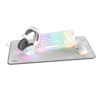 KROM Klass - Pack Gaming 4 en 1, Teclado mecánico TKL RGB, Ratón óptico 7200 dpi, Auriculares con Controladores de 50 mm, Alfombrilla XXL, Set Completo para PC y portátil Gamer