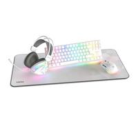 KROM Klass - Pack Gaming 4 en 1, Teclado mecánico TKL RGB, Ratón óptico 7200 dpi, Auriculares con Controladores de 50 mm, Alfombrilla XXL, Set Completo para PC y portátil Gamer