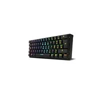 Teclado gaming - Krom Kluster RGB, Bluetooth, USB, Retroiluminación RGB, Mecánico, Diseño mini, Negro
