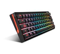 KROM Kreator - Teclado Gaming mecánico, Teclas retroilumniadas RGB con 20 Efectos, switches Intercambiables, antighosting, Compatible con Windows, Mac y Android, Layout español, Color Negro