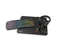 KROM Kyara Teclado Gaming Mecánico 60% con Iluminación RGB, Triple Conectividad: Bluetooth 5.0, 2.4GHz y Cable USB-C, Switches Hot-Swap, Layout Español, Compacto y Ligero, Color Negro