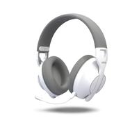 KROM Phase - Auriculares Gaming Inalámbricos con Triple Modo de conexión (Bluetooth 5.3, 2.4 GHz y Jack 3.5 mm), Altavoces 40 mm, 40h Autonomía, Blanco
