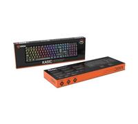 Krom - Teclado Mecánico Kasic RGB | Switches Red de 50 M Puls. | Anti-ghosting 25 Teclas | Game Mode | Multimedia | USB 1,5 m | Diseño Robusto y español