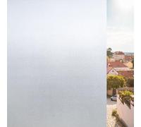KROMAPOLIS Vinilo Ventana - vinilos para Cristales privacidad Ventana Vinilo para Cristal Adhesivos para Cristales, Vinilo estático para Crista dormitorios Blanco Esmerilado - 44.5 x 400
