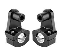 Kronabelle 2 elevadores ajustables para manillar de motocicleta, kit de elevación de 7/8 y 1 1/8, aleación de aluminio de 51 mm, color negro