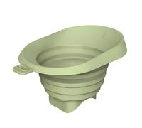 Kronabelle Accesorio para verter bebidas para máquina de granizados, campana de flujo antisalpicaduras de silicona verde, cubierta de guía de líquidos a prueba de derrames, sin desorden para encimera