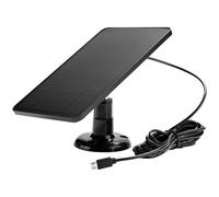 Kronabelle Cargador de panel solar de silicona monocristalina de 4 W 5 V, impermeable, montaje ajustable, flexible, compatible con cámara de seguridad Ring Blink Eufy REOLINK y timbre