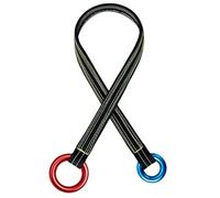 Kronabelle Cordón de escalada arborista con anillos de aluminio, poliéster fuerte, perfecto para escalada al aire libre, 35.4 pulgadas de longitud