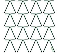 Kronabelle Lazos para árbol de Navidad, color verde terciopelo, 48 piezas, elegante decoración navideña, lazo de diseño central vintage, tela lisa y suave, perfecto para coronas y árboles