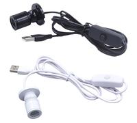 Kronabelle Mini Foco LED USB de 3 W con sensor de temperatura, iluminación direccional de aluminio para acuarios, modelos y manualidades, paquete de 2