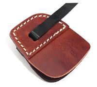 Kronabelle Protector de dedos para tiro con arco, pestaña de cuero de 3 dedos, guante de tiro con arco recurvo tradicional, correa ajustable, protección de dedos hecha a mano para arqueros con arco