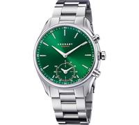 Kronaby Reloj Inteligente Hombre Híbrido de Acero Inoxidable 316l - Analógico Inteligente - Resistente al Agua 10 ATM S3780/1 - Control Música, Cuenta Pasos, Notifica y Rechaza Llamadas - Sekel