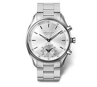 Kronaby Reloj Inteligente Hombre Híbrido de Acero Inoxidable 316l - Analógico Inteligente - Resistente al Agua 10 ATM S0715/1 - Control Música, Cuenta Pasos, Notifica y Rechaza Llamadas - Sekel