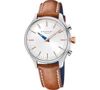 Kronaby Reloj Inteligente Hombre Híbrido de Acero Inoxidable y Cuero Marrón