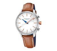 Kronaby Reloj Inteligente Hombre Híbrido de Acero Inoxidable y Cuero Marrón