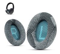 Krone Kalpasmos Almohadillas de Repuesto, compatibles con Bose QuietComfort 35 II / QC45 / QC35 / QC25 / QC2 /QC15 / Ae2/Ae2i /Ae2w / SoundTrue y SoundLink, de Tela y Espuma viscoelástica, Color Gris