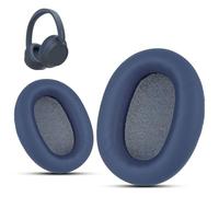 Krone Kalpasmos Almohadillas de repuesto compatibles con Sony WH-CH720N, almohadillas de repuesto de espuma viscoelástica de cuero proteico, color azul