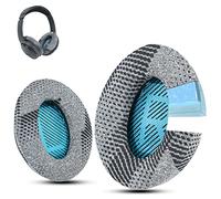 Krone Kalpasmos Almohadillas de Repuesto con Gel refrigerante para Auriculares Bose QuietComfort 35 II / QC45 / QC35 / QC25 / QC2 / QC15 / Ae2 / Ae2i / Ae2w / SoundTrue y SoundLink-Azul