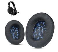 Krone Kalpasmos Almohadillas de Repuesto para Auriculares SteelSeries Arctis 1/3/5/Arctis 7/7+/7P/7P+/7X/7X+/9/9X/Pro/Prime (no compatibles con Arctis Nova), de Tela (Azul)