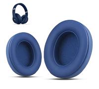 Krone Kalpasmos Almohadillas de Repuesto para Beats Studio 3 inalámbricas, compatibles con Beats Studio 2 y 3 Cableadas/inalámbricas/Modelo B0501/ B0500 Auriculares, Cuero proteico, Azul