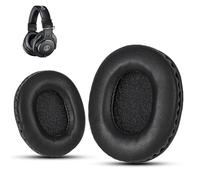 Krone Kalpasmos ATH M50X - Almohadillas de Repuesto para Auriculares Audio Technica para ATH M50 M50s M50BT M40X M40 M35 M30, Almohadillas de Espuma viscoelástica Suave y Gruesa, Color Negro