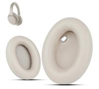 Krone Kalpasmos Compatible con Auriculares inalámbricos Sony WH-1000XM4, Almohadillas para Auriculares Sony Xm4, Almohadillas de Cuero proteico Suave, Espuma viscoelástica con Aislamiento de Ruido