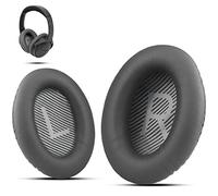 Krone Kalpasmos - Fundas de repuesto para auriculares Bose, compatibles con Bose QuietComfort 35 ii, QC35, QC25, QC2, QC15, AE2, AE2i, AE2w, SoundTrue y SoundLink, color: Gris oscuro