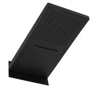 Kronenbach Spa ducha con efecto lluvia 50x25 cm rectangular negro KBMBBPRBOR250-2-BL
