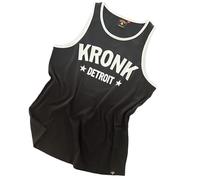 Kronk - Chaleco de entrenamiento de boxeo, ropa deportiva ligera, ropa de entrenamiento duradera, diseño icónico de guantes, chaleco de entrenamiento deportivo para hombre, Detroit Stars Negro, S