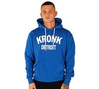 Kronk Sudadera con capucha para hombre, ajuste regular, Detroit Royal Blue, S