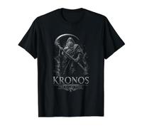 Kronos El Titán Caído Mito Griego Antiguo Camiseta gráfica económica, Hombre, Negro, M