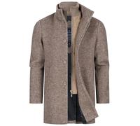 KRONSTADT KSChess Wool coat Abrigo con cuello alto de mezcla de lana | Abrigo de hombre Abrigo de invierno Parka para hombre, Mezcla marrón Dk, S