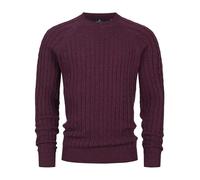 KRONSTADT KSFlynn Cabel Crew Neck Knit Jersey de punto de mezcla de lana | Jersey de invierno para hombre Jersey de punto fino para hombres, Figura, M